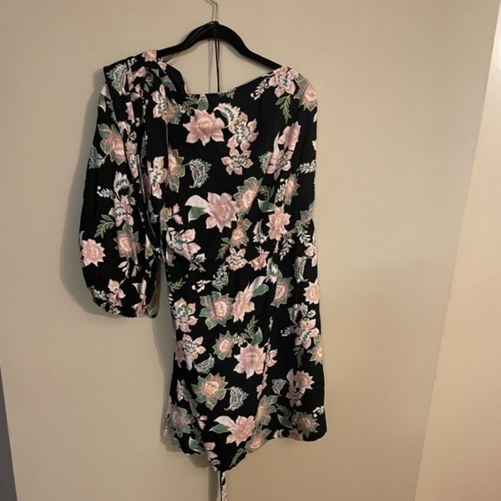 Who What Wear Floral Black Midi Dress Size 3X Women Plus New